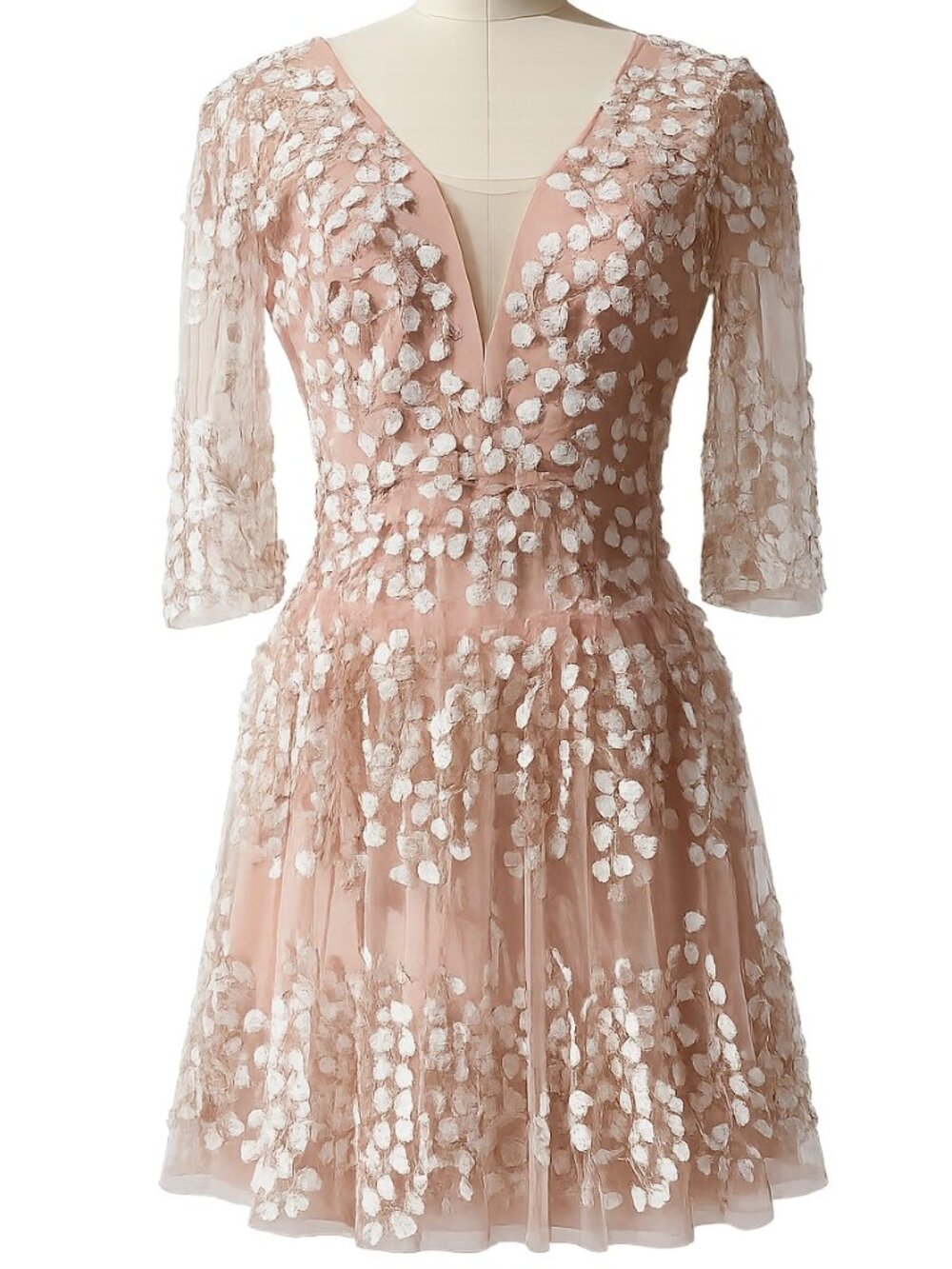 💋Stunning BCBGMazAzria | Sheer Embroidered Dress** | Size 4 | Pristine Cond.